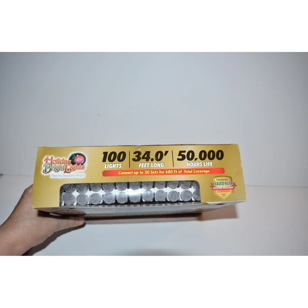 Holiday Bright Lights LED Commercial Grade C6 Style Christmas 100 Warm White New